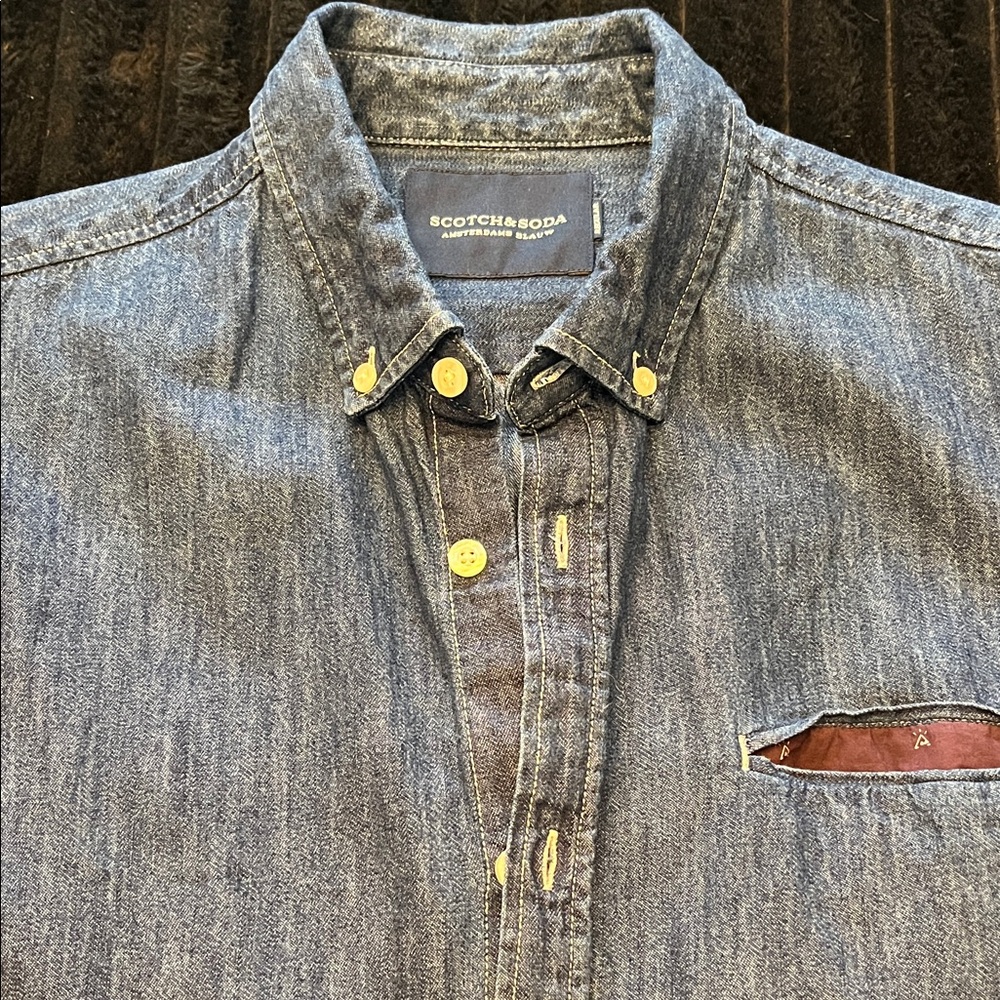 Scotch & Soda Blue Denim Shirt